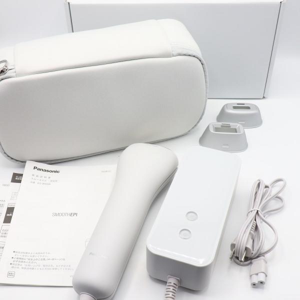 ボーナスストア+5％【美品】パナソニック 光エステ スムースエピ ES-WG0A-H グレー 脱毛器...