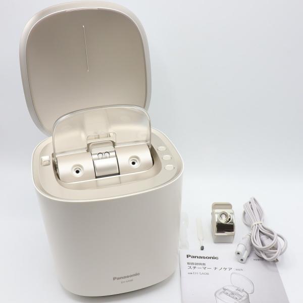 ボーナスストア+5％【美品】パナソニック スチーマー ナノケア EH-SA0B-N W温冷エステタイ...