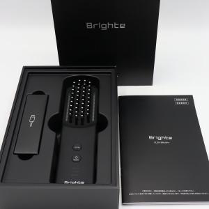 ボーナスストア+5％【美品】Brighte ELEKI BRUSH+ BRT-FSB180 ブラック 美顔器 EMS フェイスケア ブライト エレキブラシ 本体