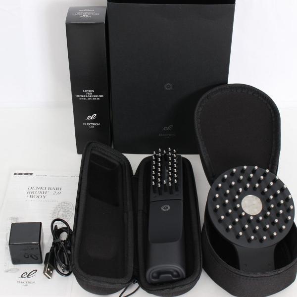 ボーナスストア+5％【美品】 デンキバリブラシ 2.0+ ボディ 新品ローション+専用収納ケース付き...