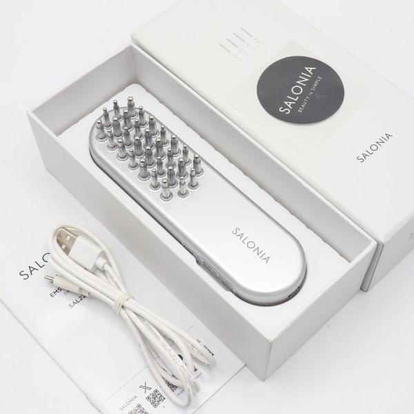 ボーナスストア+5％【美品】SALONIA SAL22206SL EMS 充電式ハリ美容ブラシ 美顔...