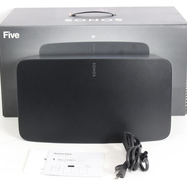 ボーナスストア+5％【美品】Sonos Five FIVE1JP1BLK ブラック ワイヤレススピー...