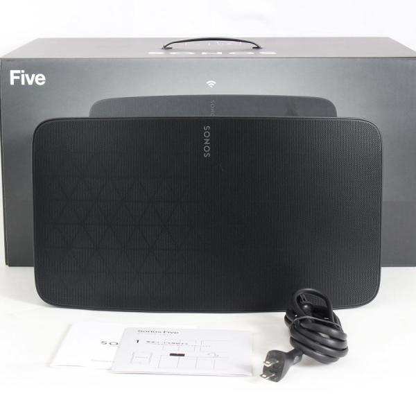 ボーナスストア+5％【美品】Sonos Five FIVE1JP1BLK ブラック ワイヤレススピー...