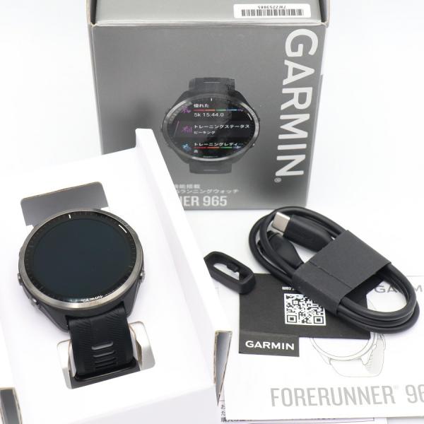 ボーナスストア+5％【美品】GARMIN Forerunner 965 Black 010-0280...
