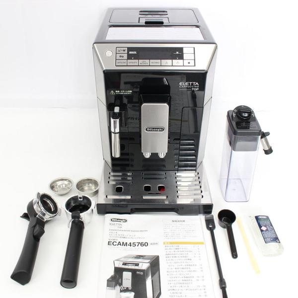 【ボーナスストアPlus】デロンギ エレッタ カプチーノ トップ ECAM45760B ハイエンドモ...