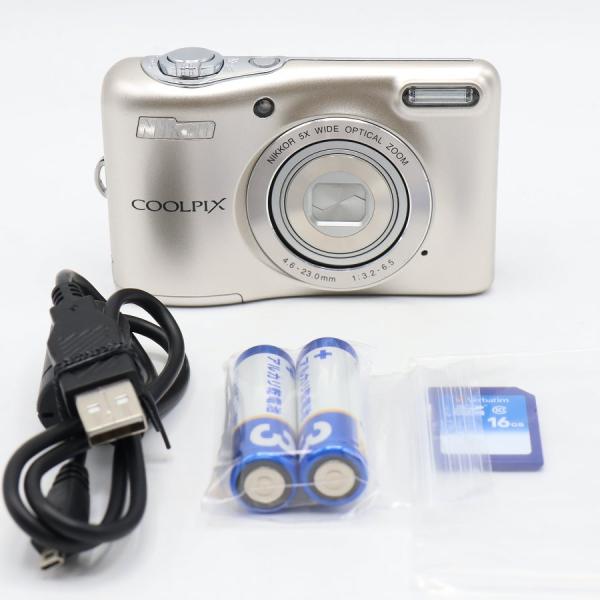 【ボーナスストアPlus】NIKON COOLPIX L32SL シルバー コンパクトデジタルカメラ...