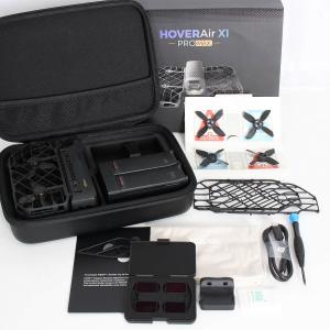ボーナスストアPlus【美品】HOVERAir X1 PROMAX Gift Combo ブラック ドローン ポータブルサイズ AI飛行カメラ ホバーエアー プロマックス 本体