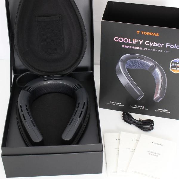 ボーナスストアPlus【美品】TORRAS COOLiFY Cyber Fold ブラック ネックク...