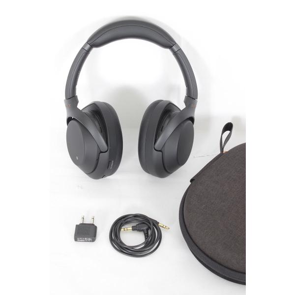 【美品】ソニー ヘッドホン WH-1000XM3 ブラック ワイヤレスノイズキャンセリングステレオヘ...