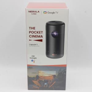 ボーナスストア+5％【新品未開封】ANKER Nebula Capsule 3 D2425N11 ブラック モバイルプロジェクター フルHD アンカー ネビュラ カプセル3 本体｜refun