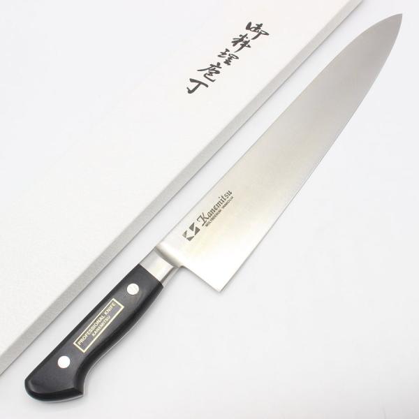 ボーナスストア+5％【新品】泉源兼光 牛刀 モリブデン鋼 一尺 鍔付き柄 刃渡り約300mm 洋包丁