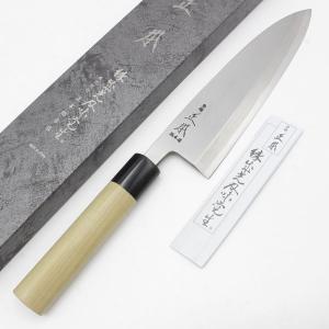 正本総本店　蛸引き包丁 正本総本店 本霞 白ニ鋼 蛸引包丁 朴柄 – 清助刃物