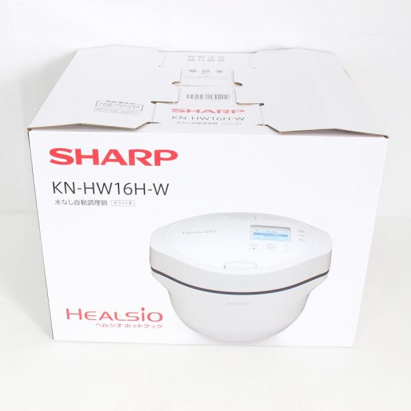 ボーナスストア+5％【新品】シャープ ヘルシオ ホットクック KN-HW16H-W プレミアムホワイ...