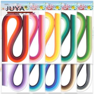 《単品販売》JUYA　3mm クイリングペーパー　ミックス10種　54cm 6色 １２０本