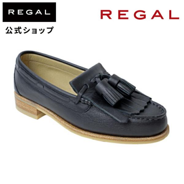 公式 REGAL 2468 キルトタッセル ローファー ブラック カジュアルシューズ リーガル 靴 ...
