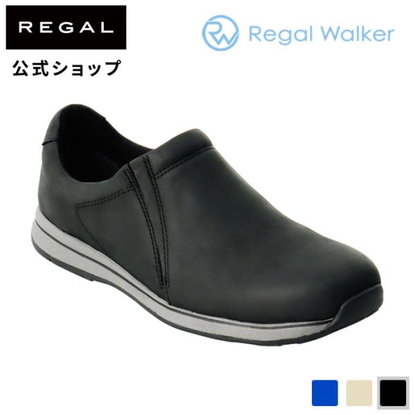 公式 Regal Walker 349W リーガルウォーカー　モックシューズ ブラック カジュアルシ...