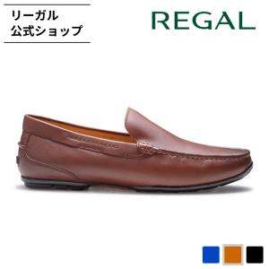 【新品未使用】　リーガル　ドライビングシューズ　スリッポン　本革　ブラウン リーガル 公式 REGAL 55BL スリッポン ブラウン カジュアルシューズ