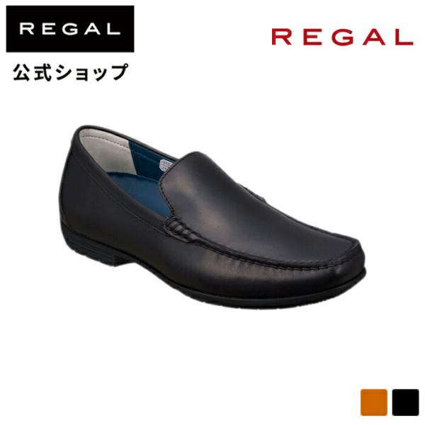 リーガル 公式 REGAL 56HR スリッポン ブラック メンズ 本革 セミフォーマル 通勤 カジ...