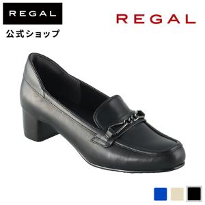 セール 公式 REGAL F35Q ヒールローファー ブラック パンプス レディース リーガル ローファー オフィスシューズ ヒール 女性用 牛革 革靴 シンプル｜REGAL FOOT COMMUNITYヤフー店