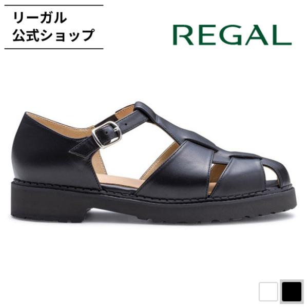 リーガル 公式 REGAL F43R グルカサンダル ブラック サンダル レディース リーガル