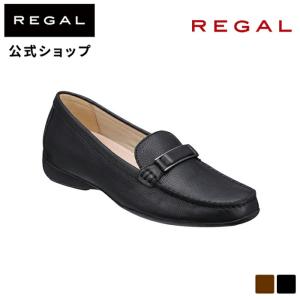 公式 REGAL F72K ビット付フラットシューズ ブラック フラットシューズ レディース リーガル フラット 革靴 本革 レディースシューズ 牛革 本皮