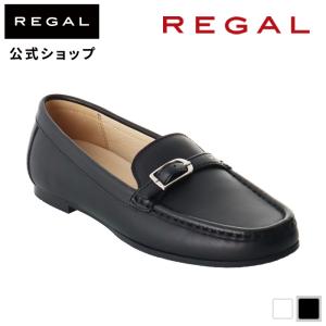 公式 REGAL F72Q ベルトモカシューズ ブラック フラットシューズ レディース リーガル｜regal-footcommunity