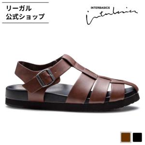サンダル メンズ クロスベルトサンダル ダークブラウン コンフォート