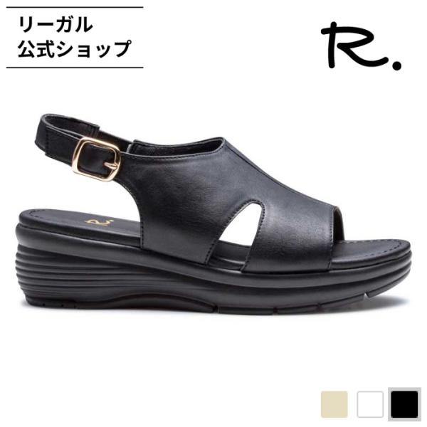 公式 セール R. S21C カバードサンダル ブラック サンダル レディース アールドット REG...