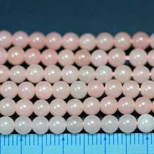 ピンクカルサイト・丸(ラウンド)4mm・1個 ...の詳細画像1