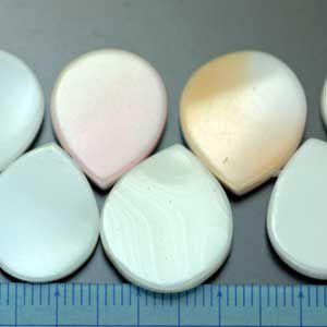 シェルビーズ・ペアドロップ18mm・ピンク・1個の詳細画像1