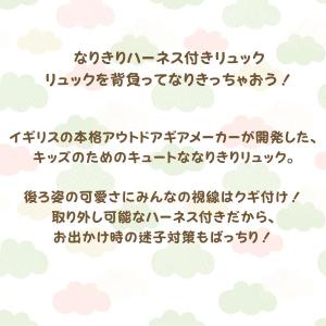 【クーポン】ハーネス付きリュック キッズのため...の詳細画像3