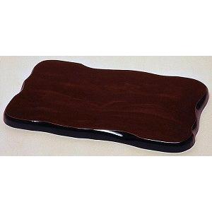 【平板 黒丹調 12号】花台 木製 床の間  約幅36X奥行22X高さ1.8cm 玄関 和室 敷き板...