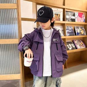ウィンドブレーカー 春物 アウター ジュニア ...の詳細画像3
