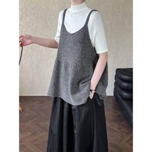 きれいめ 秋 レイヤード 重ね着 ノースリーブ...の詳細画像2