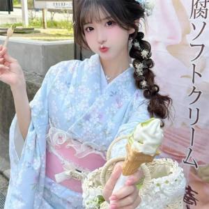 3点セット 可愛い レース浴衣 レース 大人 ...の詳細画像1