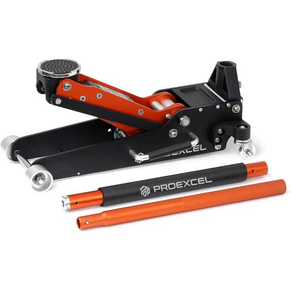 BAL(大橋産業) 車用 油圧 アルミジャッキ 1.5t ダブルピストン スピードリフト スローダウ...