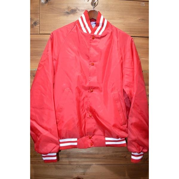 ASW JACKET ナイロン オックスフォード フランネル ライニング ベースボール ジャケット ...