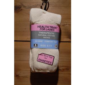 THE RAILROAD SOCK HEALTH TRAK レイルロードソック ヘルストラック 2足組 ナチュラル コットン ソックス 靴下 9-11 Made in USA アメリカ製｜regatta