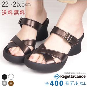 リゲッタ カヌー サンダル レディース 厚底 ウェッジソール ストレッチ つっかけ 履きやすい ミュール sandal