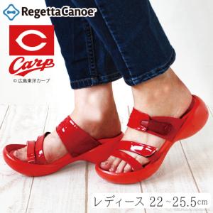 リゲッタ カヌー レディース サンダル 広島 東洋 カープ コラボ つっかけ カバー プロ野球 応援 グッズ CARP sandal｜regettacanoe-gj