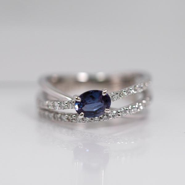 【至高の輝き】天然アレキサンドライト 0.50ct プラチナリング ダイヤモンド 0.31ct 10...