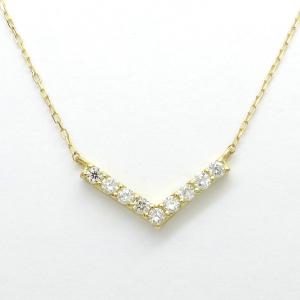 ダイヤモンド ネックレス K18 WG / YG ダイヤモンド合計0.100ct｜reggina