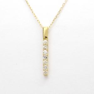 ダイヤモンド ネックレス K18YG ダイヤモンド合計0.100ct｜reggina