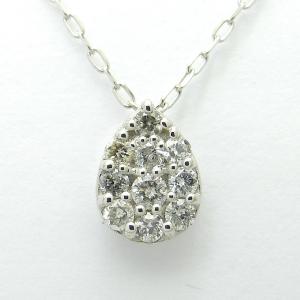 ダイヤモンド ネックレス K18 WG / YG ダイヤモンド合計0.100ct｜reggina