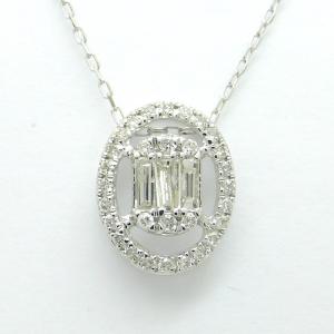 ダイヤモンド ネックレス K18WG ダイヤモンド合計0.120ct｜reggina