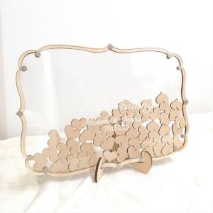 ハートドロップス　18名〜100名様用　ラグジュアリーフレーム　ウェルカムボード　結婚証明書