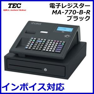 東芝テック レジ レジスター MA-770 ブラック インボイス対応●店名ロゴ・部門設定 選択あり｜registarget