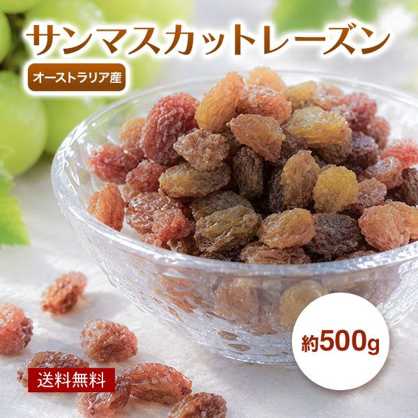 ドライサンマスカットレーズン オーストラリア産 無添加 砂糖不使用 500g レーズン ドライフルー...