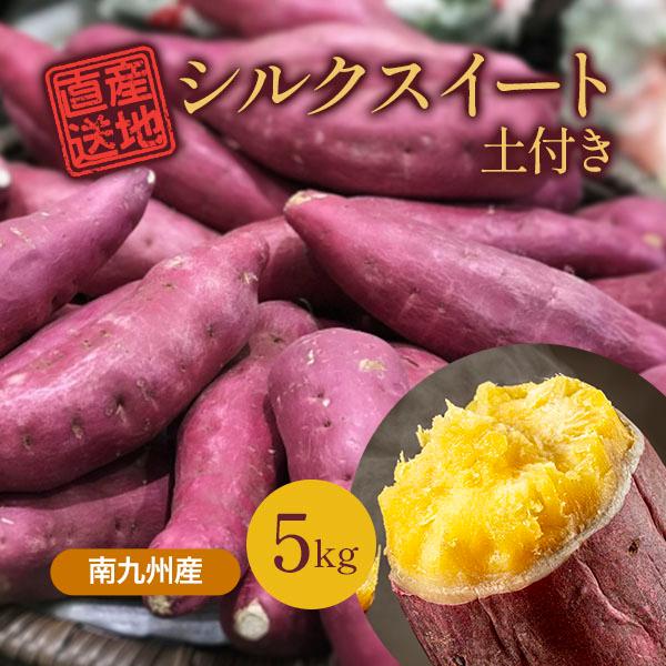 シルクスイート さつまいも 5kg 産地直送 産直 土付き さつま芋 薩摩芋 焼きいも 焼き芋 南九...