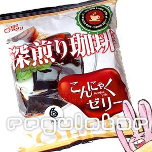 【同じ種類の12袋セット！】雪国アグリ 蒟蒻ゼリー／こんにゃくゼリー 深煎り珈琲プラス／コーヒー味　６個入×12